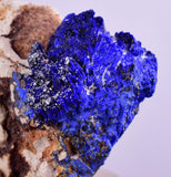 3.3cms GEM AZURITE CRYSTALS Morocco Royal Blue Color Shsrp Shiny Mineral Specimen U505