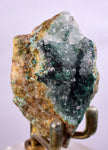 5.5ms DRUZY CHRYSOCOLLA QUARTZ Lily Mine Peru Calcite Malachite Stalactite Suiseki Mineral Specimen D237