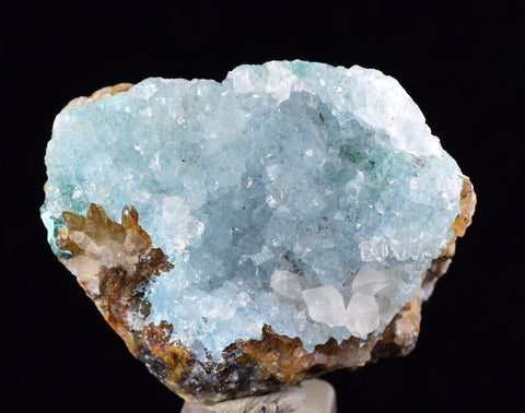 3.3ms DRUZY CHRYSOCOLLA QUARTZ Lily Mine Peru Calcite Malachite Stalactite Suiseki Mineral Specimen D238