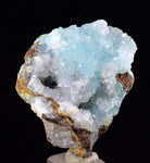 3.4ms DRUZY CHRYSOCOLLA QUARTZ Lily Mine Peru Calcite Malachite Stalactite Suiseki Mineral Specimen D239