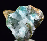 3.6cms DRUZY CHRYSOCOLLA QUARTZ Lily Mine Peru Calcite Malachite Stalactite Suiseki Mineral Specimen D242