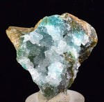 3.6cms DRUZY CHRYSOCOLLA QUARTZ Lily Mine Peru Calcite Malachite Stalactite Suiseki Mineral Specimen D242