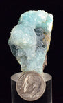 4cms DRUZY CHRYSOCOLLA QUARTZ Lily Mine Peru Calcite Malachite Stalactite Suiseki Mineral Specimen D243