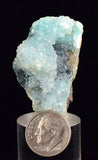4cms DRUZY CHRYSOCOLLA QUARTZ Lily Mine Peru Calcite Malachite Stalactite Suiseki Mineral Specimen D243