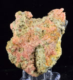 7.2cms RHODOCHROSITE FLUORITE PYRITE Crystal Rhombohedral Wuzhou Guangxi China Mineral Specimen R520