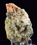 7.2cms RHODOCHROSITE FLUORITE PYRITE Crystal Rhombohedral Wuzhou Guangxi China Mineral Specimen R520