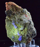 7.2cms RHODOCHROSITE FLUORITE PYRITE Crystal Rhombohedral Wuzhou Guangxi China Mineral Specimen R520