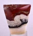 4.2cms GEM MACHU PICCHU Aragonite Cabochon Peru Calcite Copper Dendrites B03