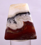4.2cms GEM MACHU PICCHU Aragonite Cabochon Peru Calcite Copper Dendrites B03