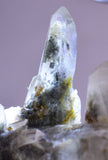 5cms GEM QUARTZ Natural Chlorite Included Phantom Crystal Peru Q332