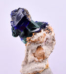 2.6cms GEM AZURITE CRYSTALS Malachite Morocco Royal Blue Color Shsrp Shiny Mineral Specimen U510