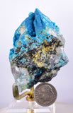 6.3cms  QUARTZ CHRYSOCOLLA TENTADORA Mine Peru Grape Botryoidal Stalactite Crystals Rare Ajoite (?)Mineral Specimen Collectors ce938