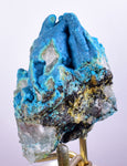 6.3cms  QUARTZ CHRYSOCOLLA TENTADORA Mine Peru Grape Botryoidal Stalactite Crystals Rare Ajoite (?)Mineral Specimen Collectors ce938