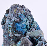 7.6cms  QUARTZ CHRYSOCOLLA TENTADORA Mine Peru Grape Botryoidal Stalactite Crystals Rare Ajoite (?)Mineral Specimen Collectors ce939