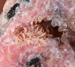 6.6cms RHODOCHROSITE ROSETTE QUARTZ  Peru Pink Crystals Needles Collector Mineral Specimen R531
