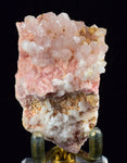 5.2cms RHODOCHROSITE ROSETTE QUARTZ  Peru Pink Crystals Needles Collector Mineral Specimen R532