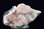 5.5cms RHODOCHROSITE ROSETTE QUARTZ  Peru Pink Crystals Needles Collector Mineral Specimen R533