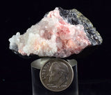 4.8cms RHODOCHROSITE ROSETTE QUARTZ  Peru Pink Crystals Needles Collector Mineral Specimen R534