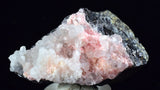 4.8cms RHODOCHROSITE ROSETTE QUARTZ  Peru Pink Crystals Needles Collector Mineral Specimen R534