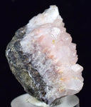 3.2cms RHODOCHROSITE ROSETTE QUARTZ  Peru Pink Crystals Needles Collector Mineral Specimen R536