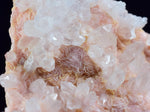3.4cms RHODOCHROSITE ROSETTE QUARTZ  Peru Pink Crystals Needles Collector Mineral Specimen R537