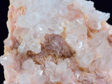 3.4cms RHODOCHROSITE ROSETTE QUARTZ  Peru Pink Crystals Needles Collector Mineral Specimen R537