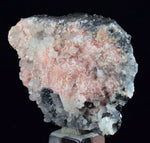 4.1cms RHODOCHROSITE ROSETTE QUARTZ  Peru Pink Crystals Needles Collector Mineral Specimen R539