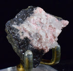 4.2cms RHODOCHROSITE ROSETTE QUARTZ  Peru Pink Crystals Needles Collector Mineral Specimen R540
