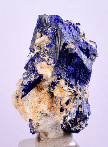 2.7cms GEM AZURITE CRYSTALS Morocco Royal Blue Color Shsrp Shiny Mineral Specimen U517