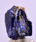 2cms GEM AZURITE CRYSTALS Morocco Royal Blue Color Shsrp Shiny Mineral Specimen U522