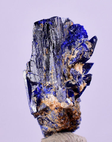 1.9cms GEM AZURITE CRYSTALS Morocco Royal Blue Color Shsrp Shiny Mineral Specimen U524