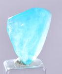 6carats BLUE OPAL CABOCHON Pendant Wire Wrap Caribean Turquoise Color Peru B07
