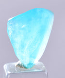 6carats BLUE OPAL CABOCHON Pendant Wire Wrap Caribean Turquoise Color Peru B07