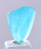 6carats BLUE OPAL CABOCHON Pendant Wire Wrap Caribean Turquoise Color Peru B07
