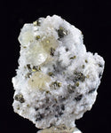 3.3cms APATITE CALCITE QUARTZ Pyrite Dickite Scheelite ? Peru Huanzala A531