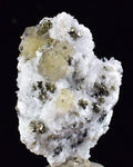 3.3cms APATITE CALCITE QUARTZ Pyrite Dickite Scheelite ? Peru Huanzala A531