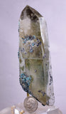 11.5cms  QUARTZ CHRYSOCOLLA TENTADORA Mine Peru Grape Botryoidal Stalactite Crystals Rare Ajoite (?)Mineral Specimen Collectors ce950