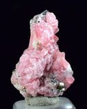 1.8cms RHODOCHROSITE FLUORITE PYRITE Crystal Rhombohedral Wuzhou Guangxi China Mineral Specimen R527