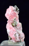 1.8cms RHODOCHROSITE FLUORITE PYRITE Crystal Rhombohedral Wuzhou Guangxi China Mineral Specimen R527