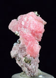 2.2cms RHODOCHROSITE FLUORITE PYRITE Crystal Rhombohedral Wuzhou Guangxi China Mineral Specimen R528