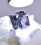 7.1cms HUBNERITE QUARTZ CRYSTALS Mineral Specimen Collector Peru M216