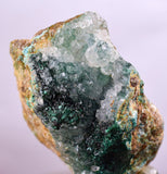 5.5ms DRUZY CHRYSOCOLLA QUARTZ Lily Mine Peru Calcite Malachite Stalactite Suiseki Mineral Specimen D237