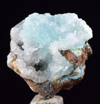 3.4ms DRUZY CHRYSOCOLLA QUARTZ Lily Mine Peru Calcite Malachite Stalactite Suiseki Mineral Specimen D239