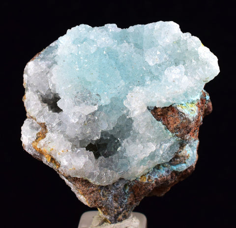 3.4ms DRUZY CHRYSOCOLLA QUARTZ Lily Mine Peru Calcite Malachite Stalactite Suiseki Mineral Specimen D239