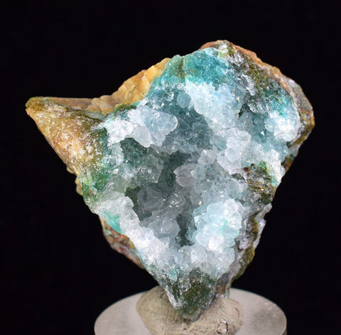 3.6cms DRUZY CHRYSOCOLLA QUARTZ Lily Mine Peru Calcite Malachite Stalactite Suiseki Mineral Specimen D242