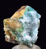3.6cms DRUZY CHRYSOCOLLA QUARTZ Lily Mine Peru Calcite Malachite Stalactite Suiseki Mineral Specimen D242