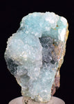 4cms DRUZY CHRYSOCOLLA QUARTZ Lily Mine Peru Calcite Malachite Stalactite Suiseki Mineral Specimen D243