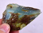 41 grs BLUE OPAL ROUGH Peru Rough Scenic Quality Translucent Jewelry O702