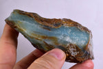 9.9grs BLUE OPAL ROUGH Peru Rough Scenic Quality Translucent Jewelry O705