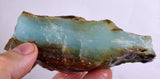 9.9grs BLUE OPAL ROUGH Peru Rough Scenic Quality Translucent Jewelry O705